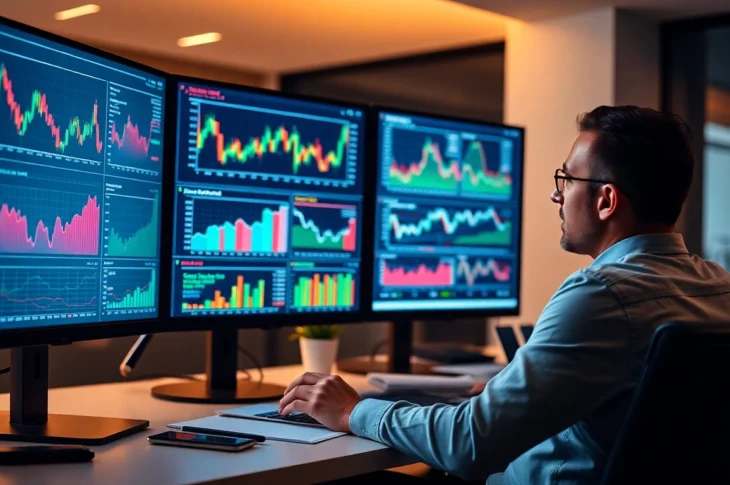 Investment News analysis of stock market trends with charts and financial data for investors